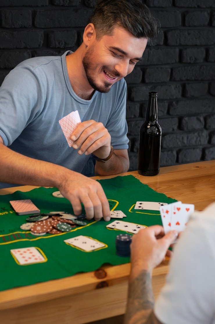 Live casino table with multi-camera view